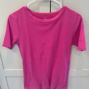 J. Crew Bright Pink Short Sleeve Crewneck Tee